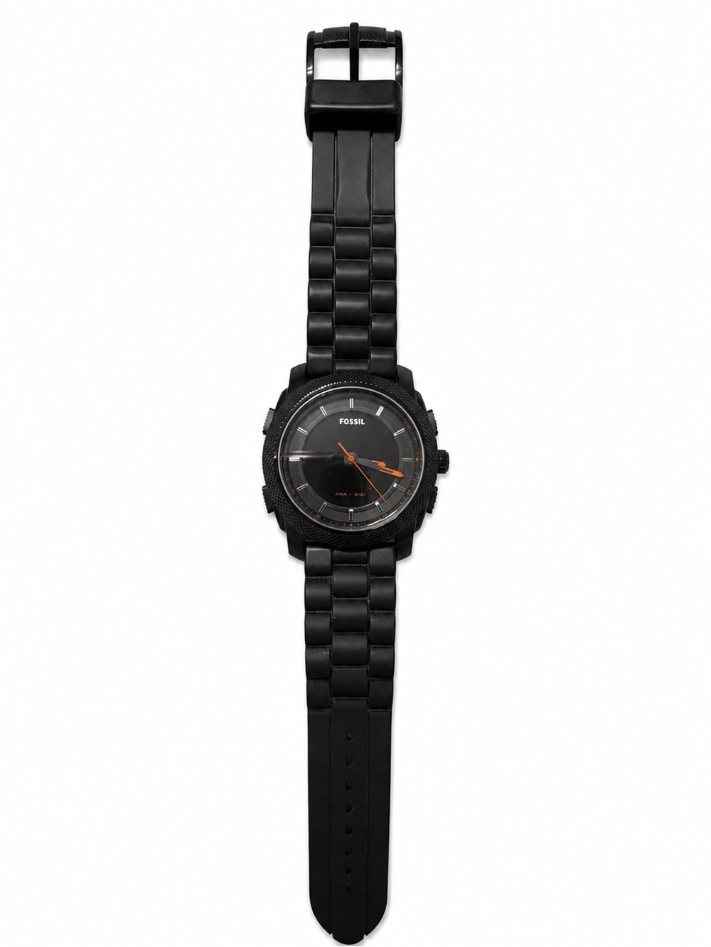 Fossil Black Watch with Orange Hands
